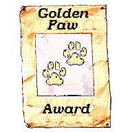 Golden Paw Award by tupfenhund.de